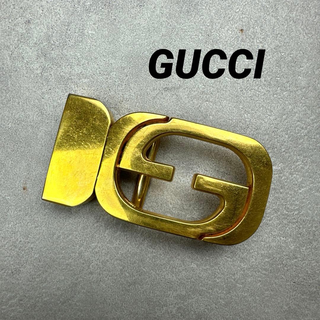 GUCCI グッチ オールドグッチ ヴィンテージ ベルト バックル ゴールド