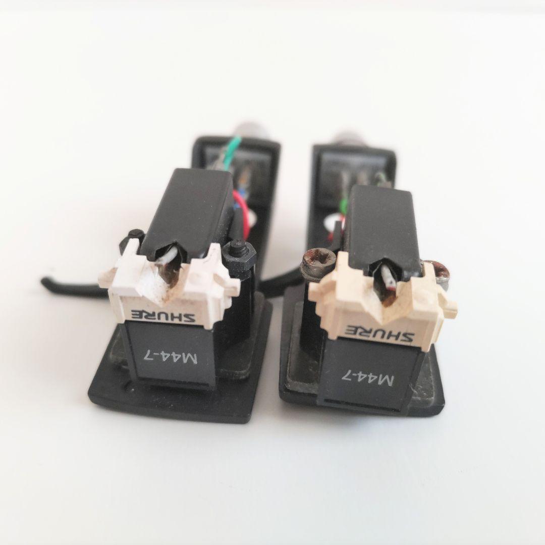 Technics ヘッドシェル SHURE M44-7 カートリッジ 2個セット SHURE M44