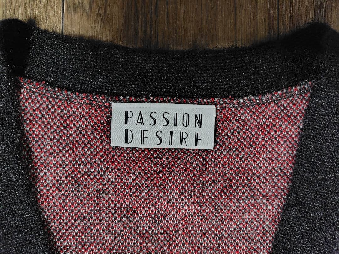 極美品】el conductorH モヘアニットカーディガン ハート有刺鉄線