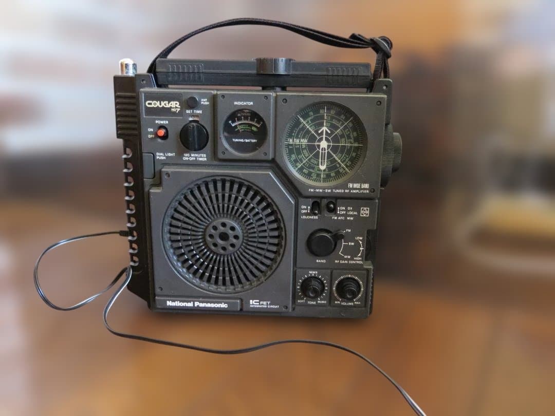 National Panasonic Cougar N7 ラジオ レトロ・BCLNational ・クーガーNo.7 ラジオNational Panasonic Cougar