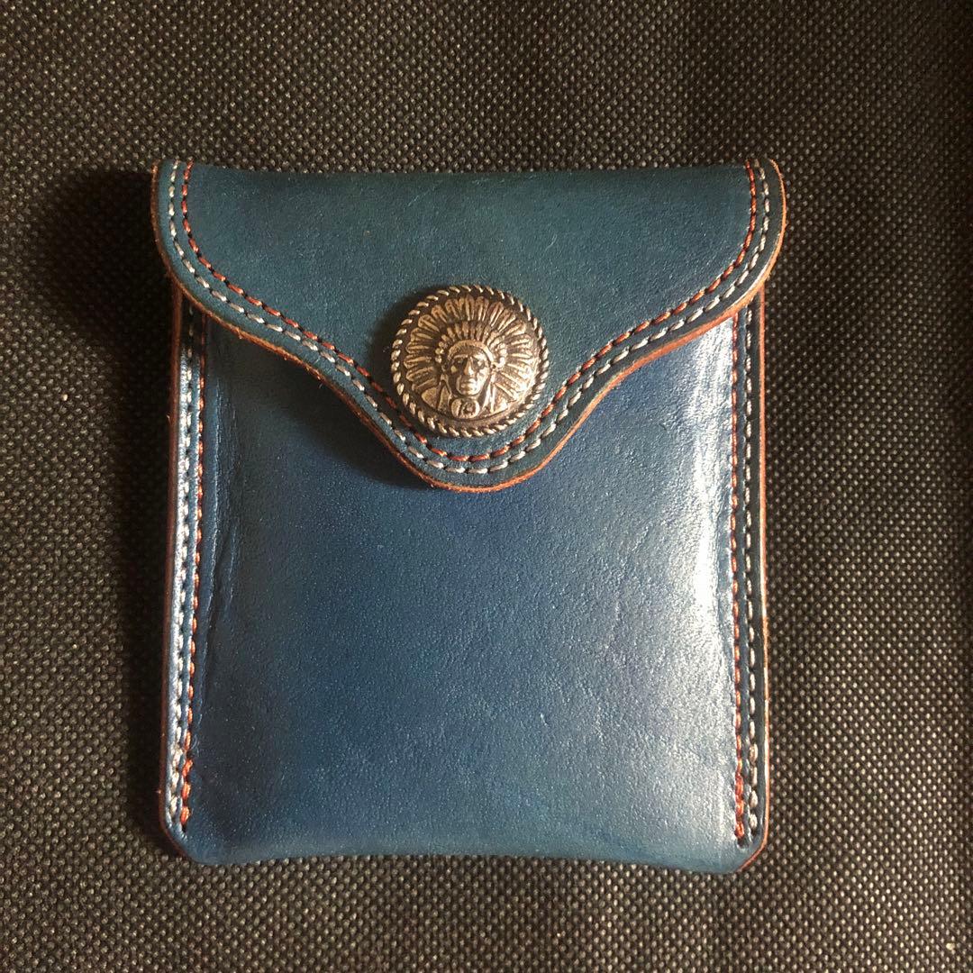 美品　KC,S レザー　コンチョ付　携帯灰皿　スター柄 img58894127.jpg