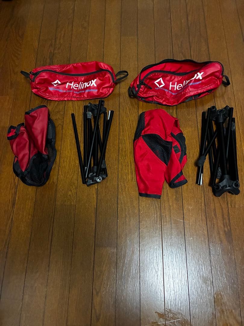 Helinox 赤 2個セット ゴムが緩い