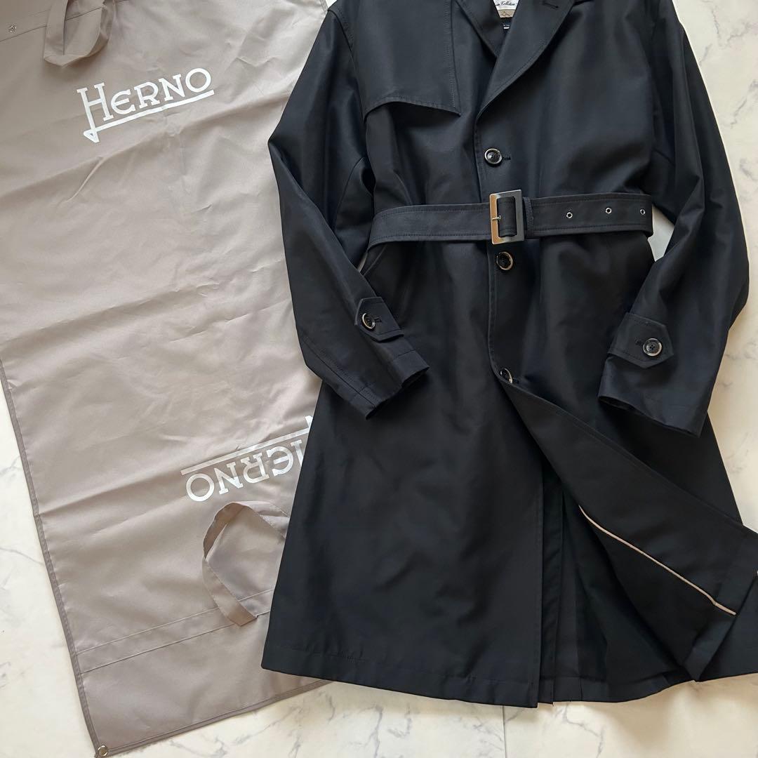 ヘルノ レインコレクション コート ベルト 近年モデル ブラック