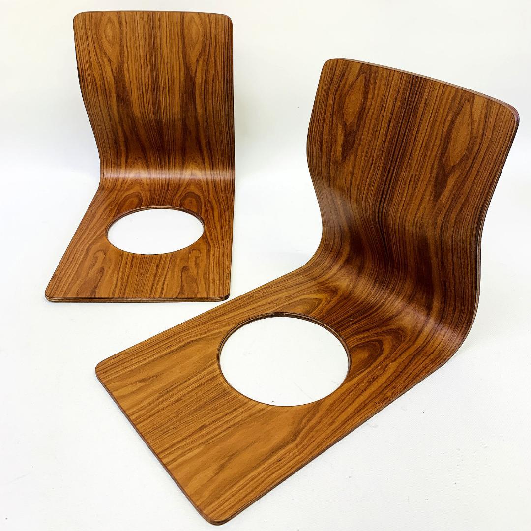 Tendo 天童木工 座椅子 2脚セット 藤森健次 曲木 ケヤキ ローズウッド