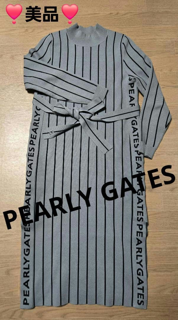 ❣️美品❣️PGパーリーゲイツモックネック、ニット素材のワンピース