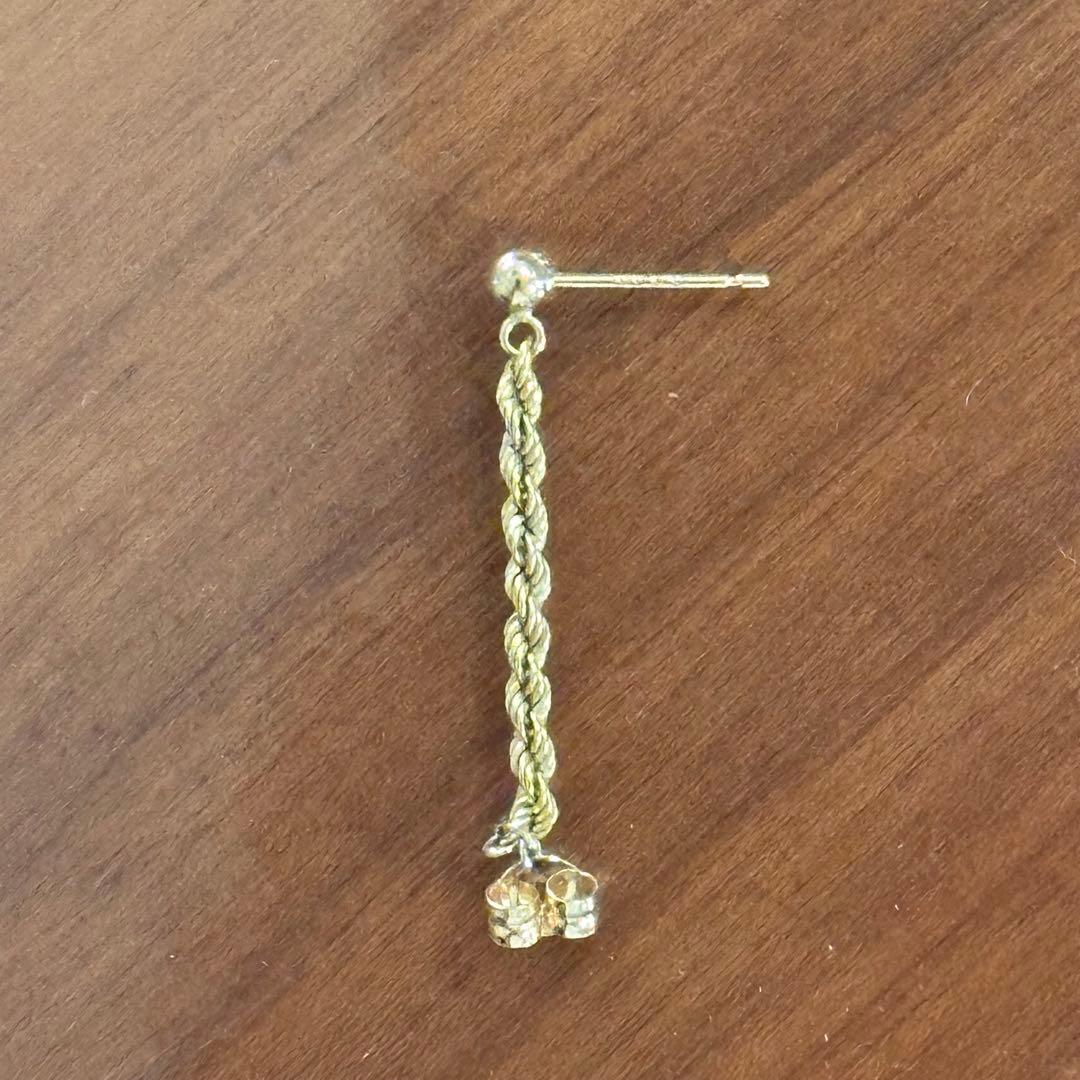 AHKAH フレンチロープピアス k18 【片方のみ】の通販はau PAY