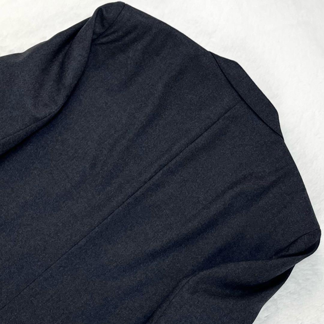 極希少 LANVIN ロゴ刻印 銀ボタン ダブル スーツ ロゴ裏地 大きい