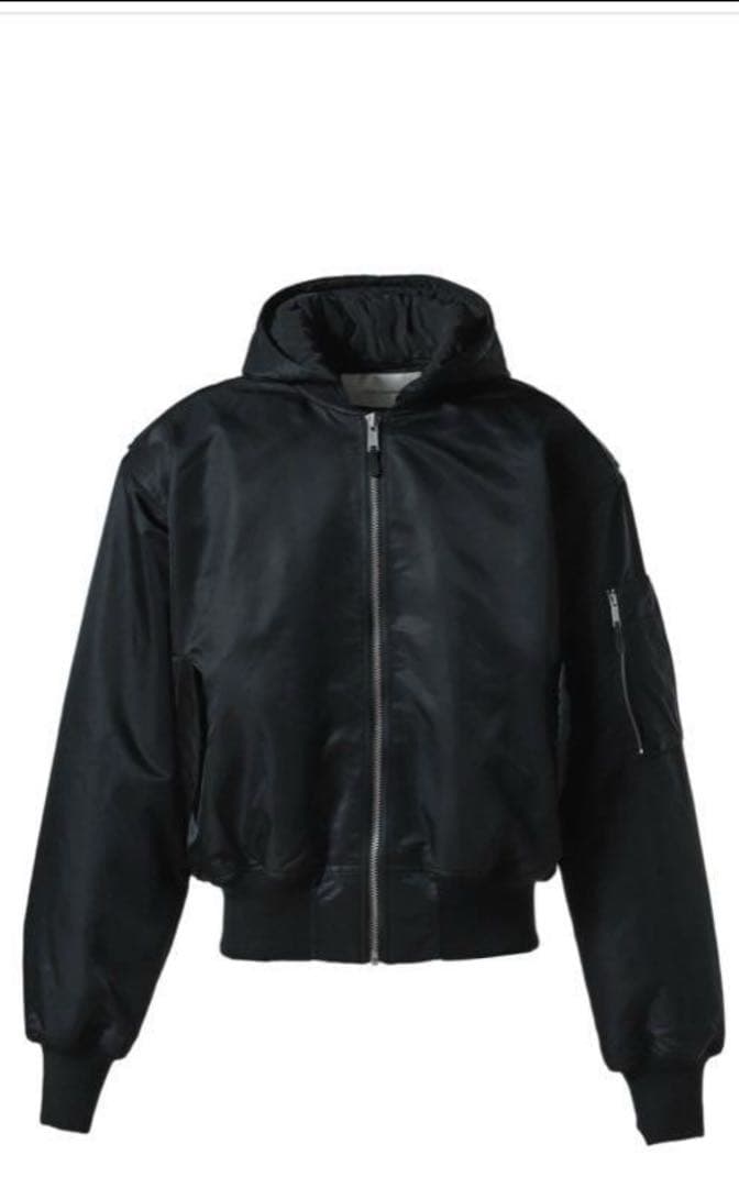 entire studios ブラック　Broad CROPPED-BROAD-BOMBER-