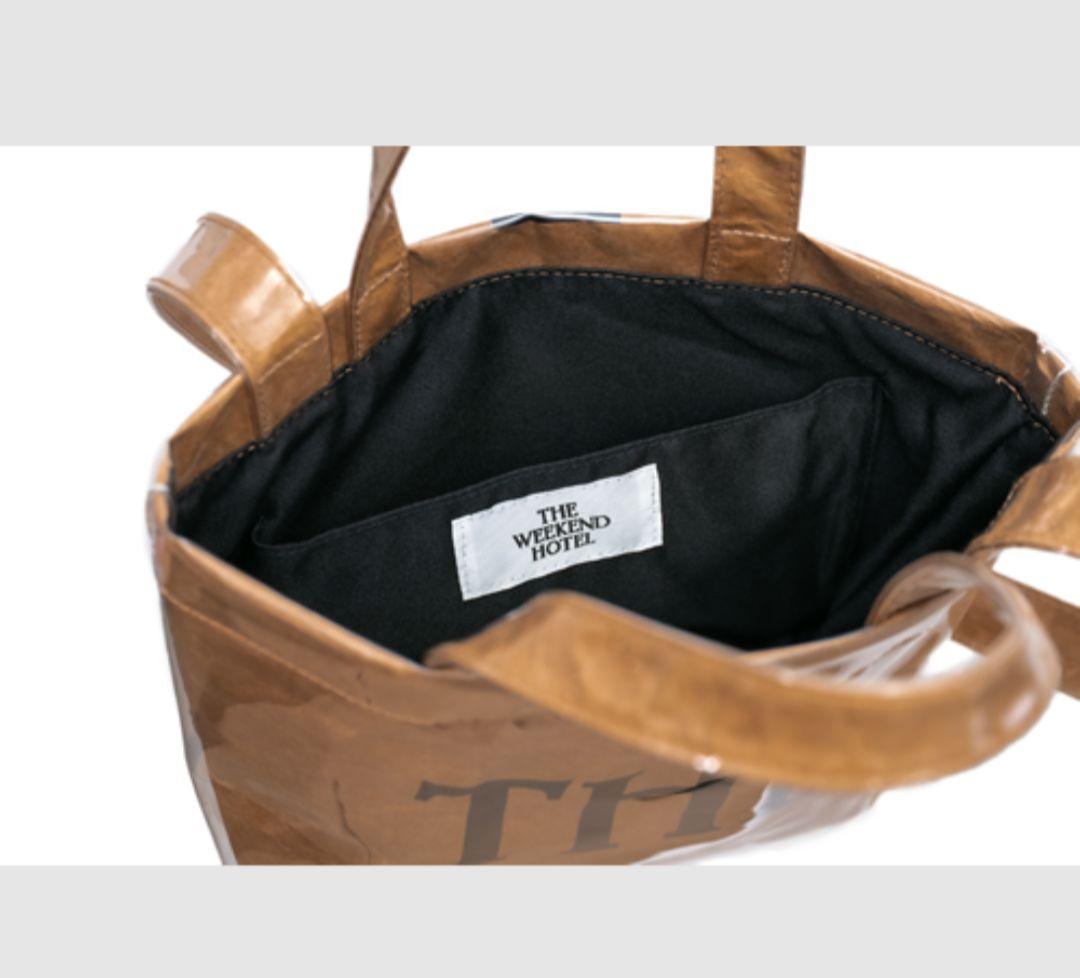 山田優さんtheweekendhotel PVCBag(THE)BEIGE