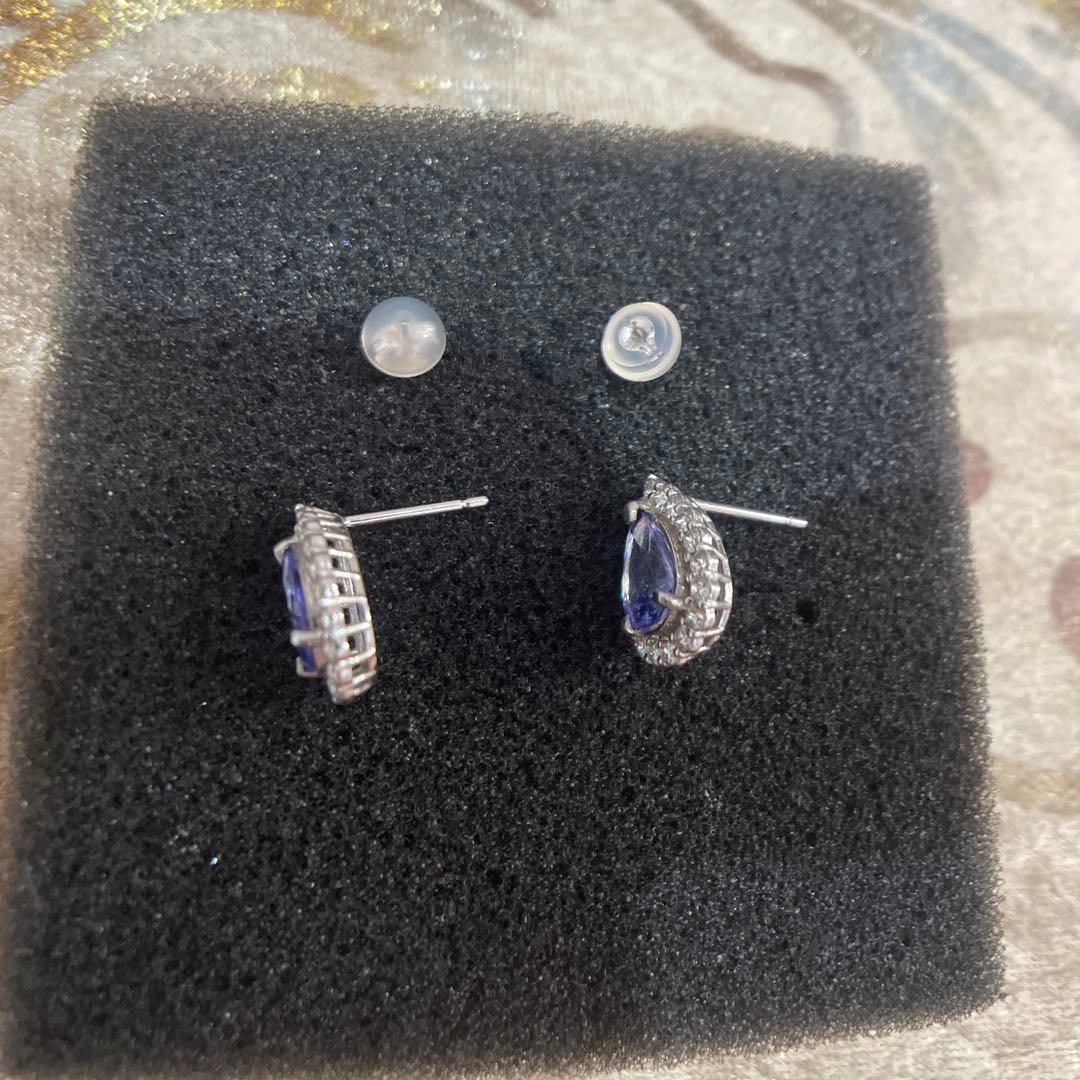 じゅんこ様専用ダンザナイトダイヤピアス - メルカリ