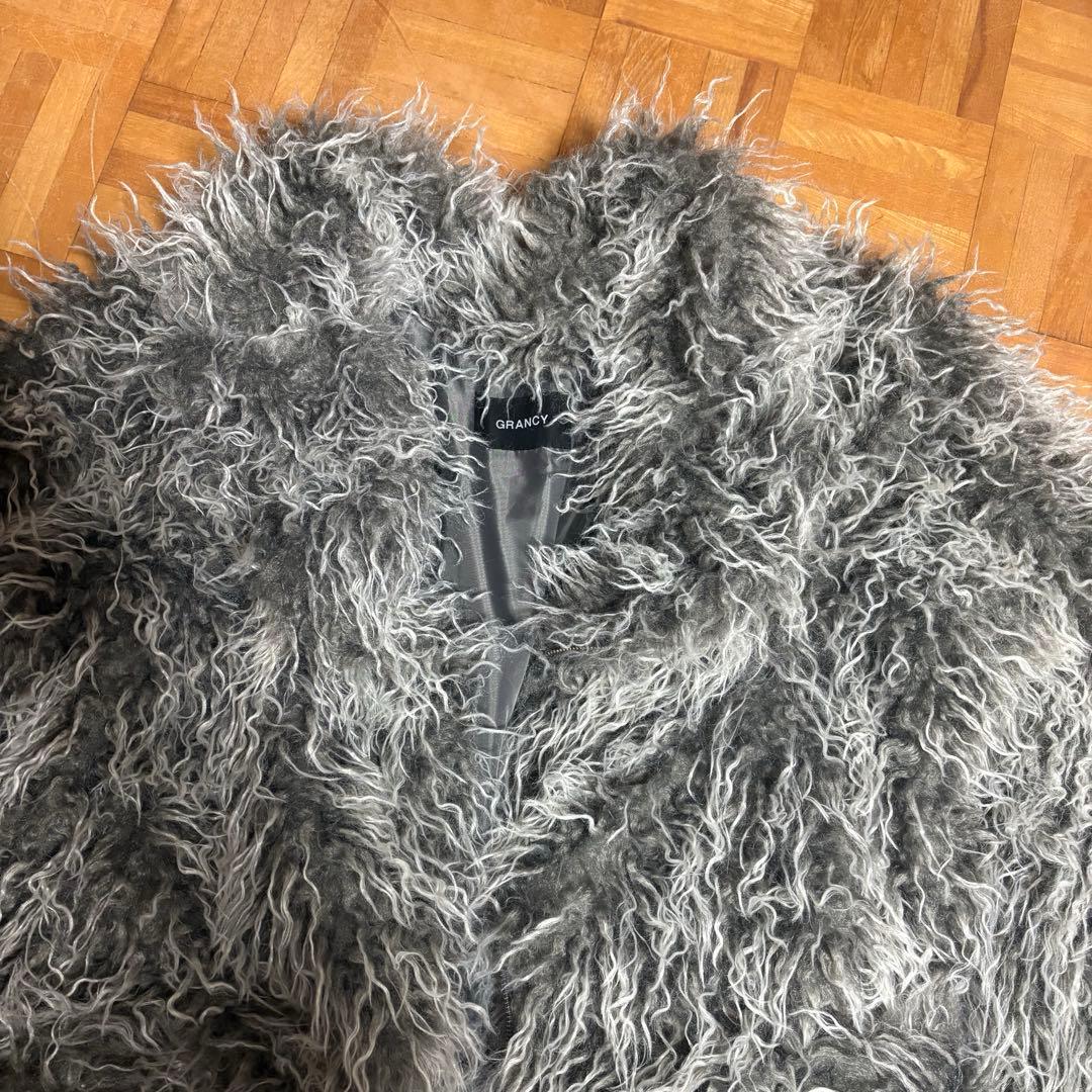 コトブキヤ 【GRANCY】ファーボアライダースジャケット ファッション