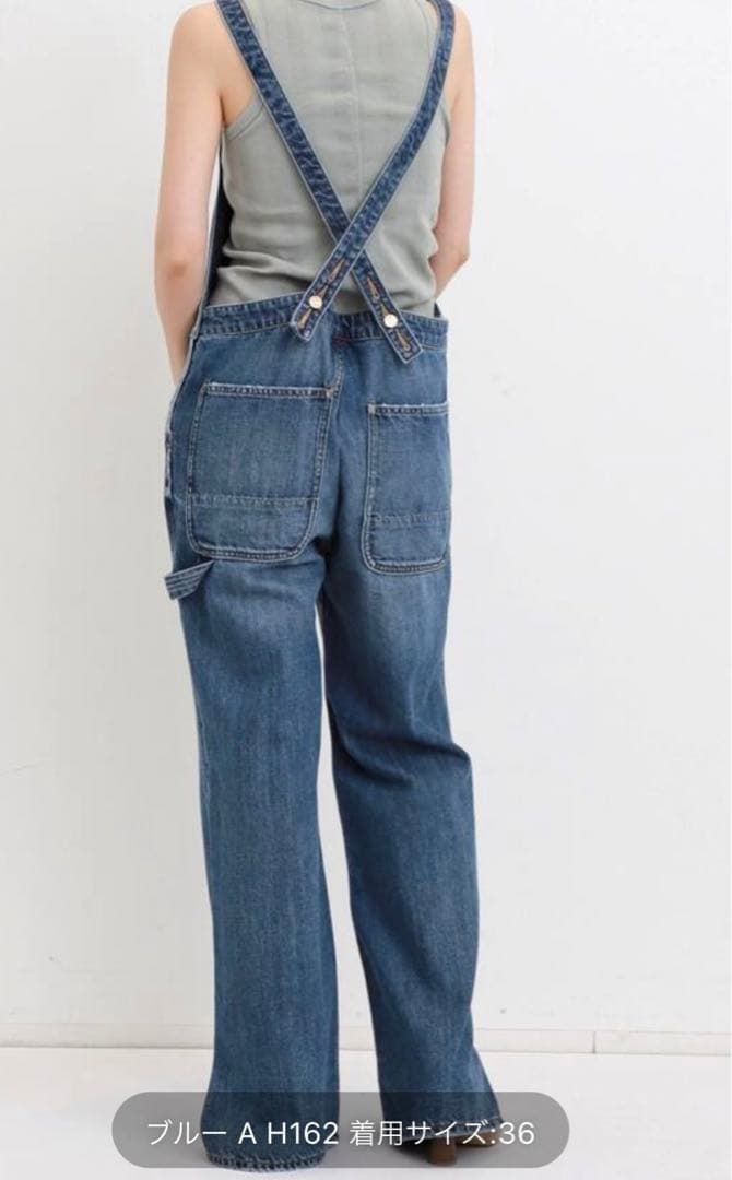 L'Appartement アパルトモンレッドカードデニムオーバーオール 36