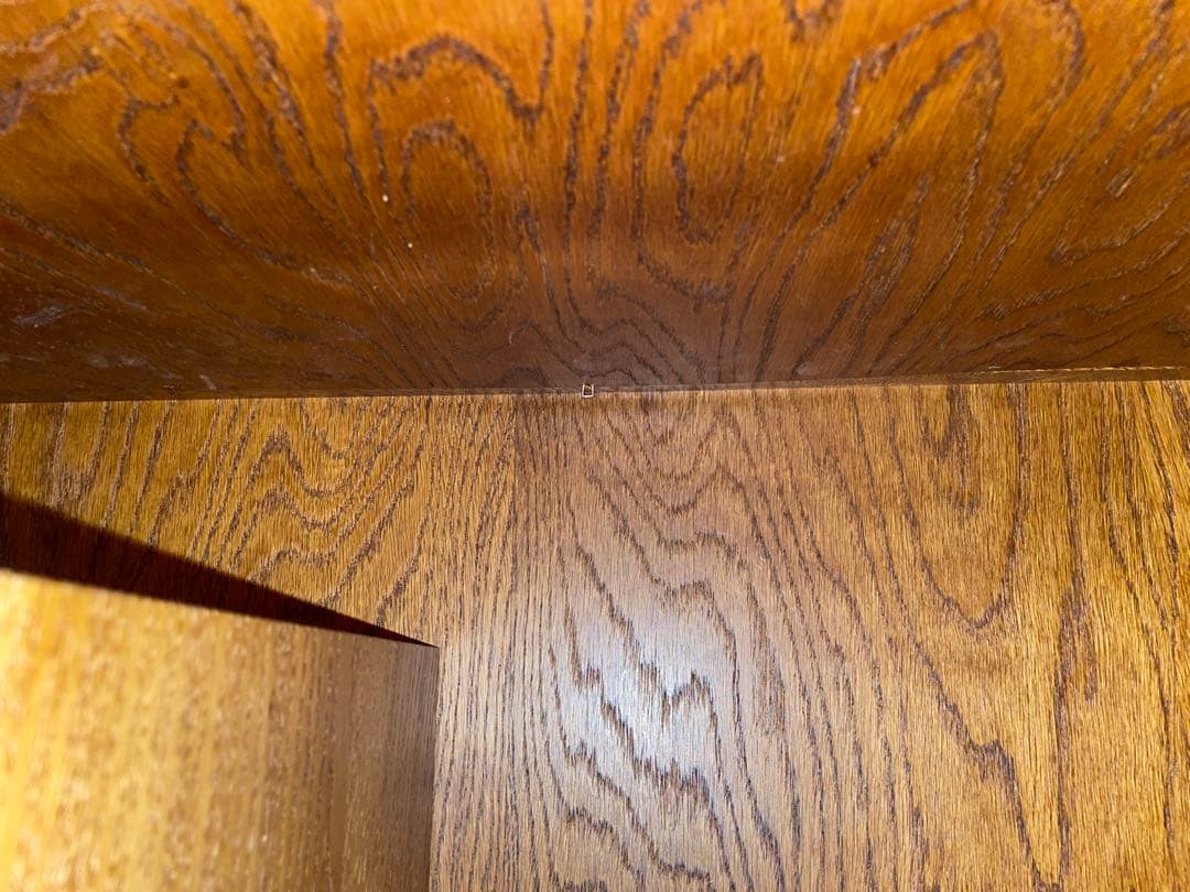 最終価格　《ナラ無垢材　食器棚　カップボード》 ヴィンテージ　最終発送9月17日