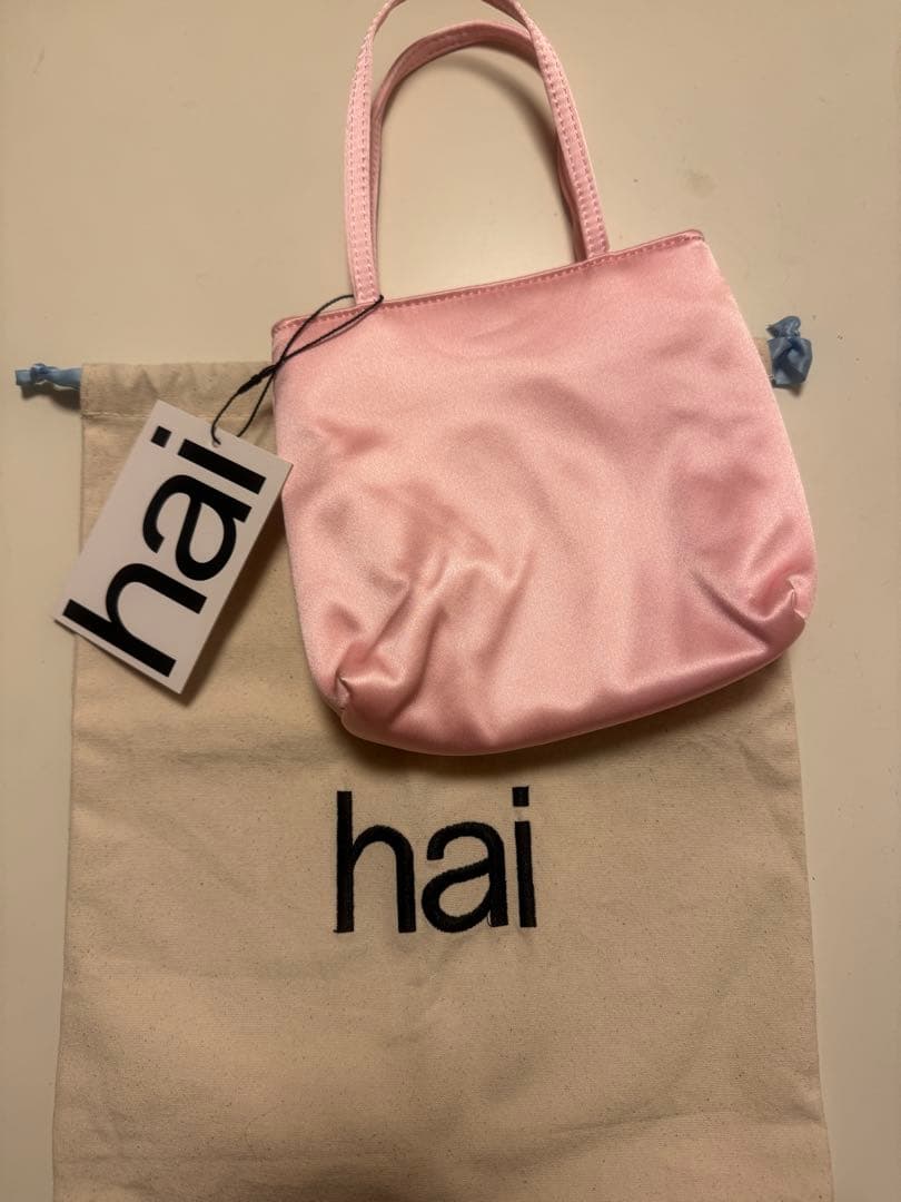 みーちゃん(24時間以内) hai silk ピンク ハンドバッグ hai（ハイ） ハンドバッグ 「hai」Little Silk/Velvet Bag : ZOZOTOWN