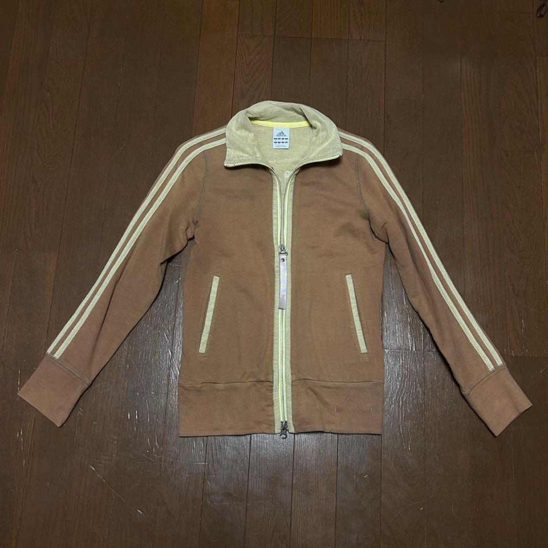 adidas ブラウン ジップアップジャケット トラックジャケット - メルカリ
