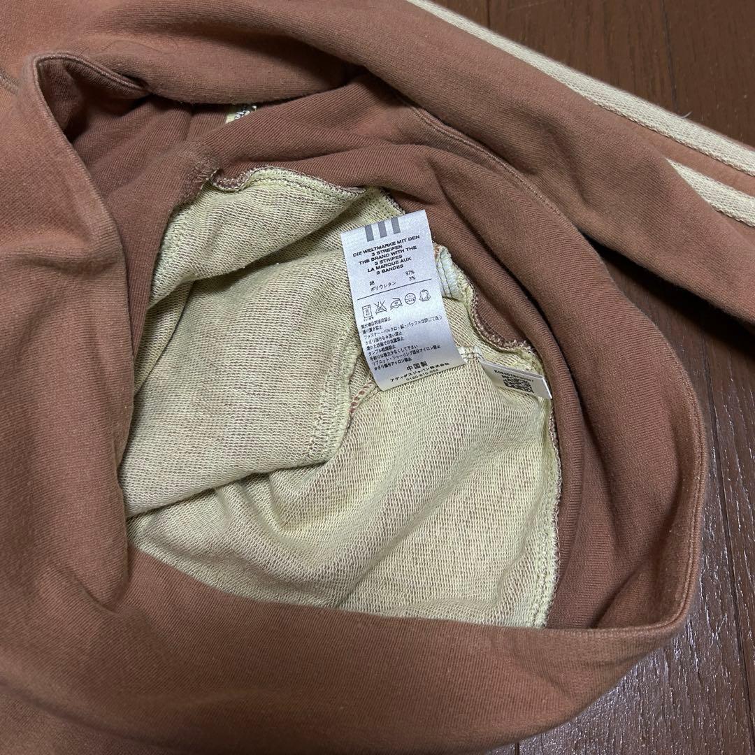 adidas ブラウン ジップアップジャケット トラックジャケット - メルカリ