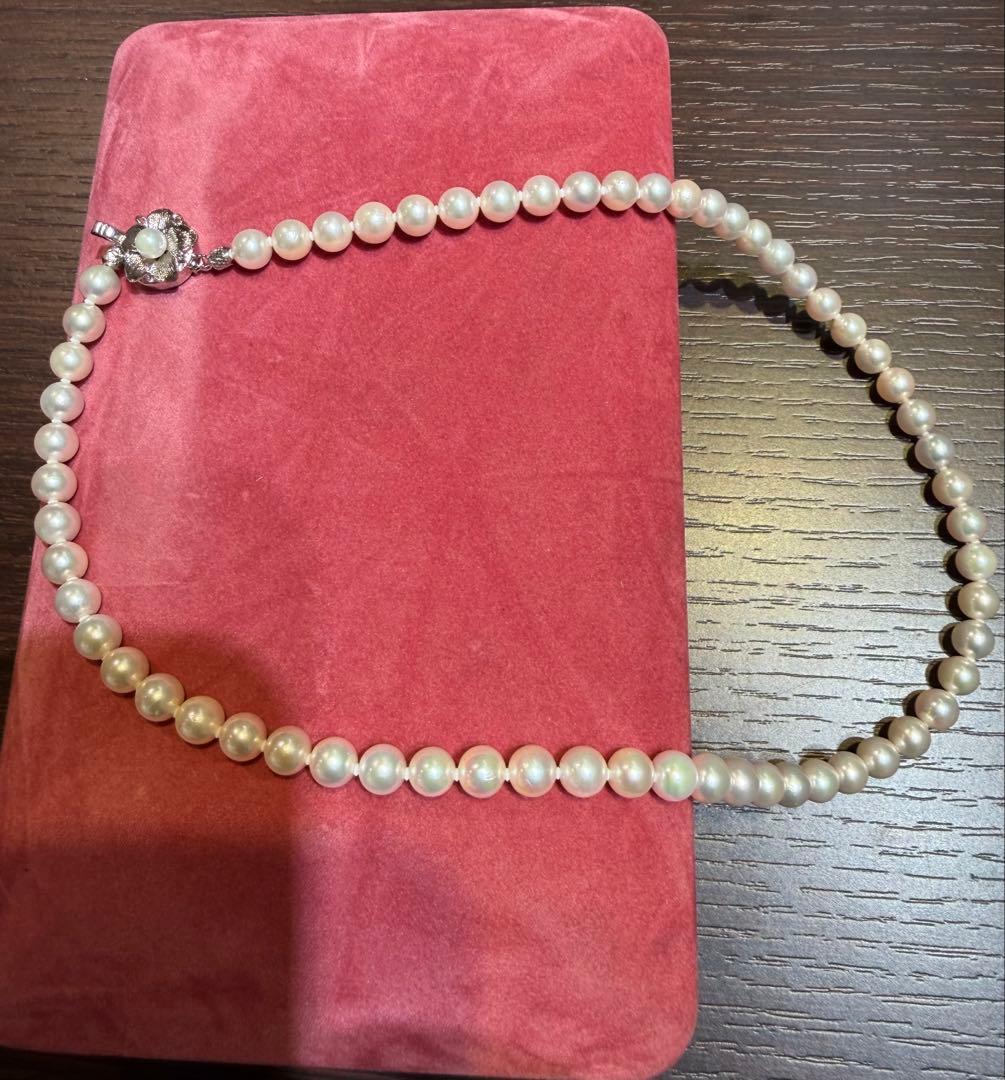 【美品】真珠 ネックレス パールネックレス6〜6.7mm