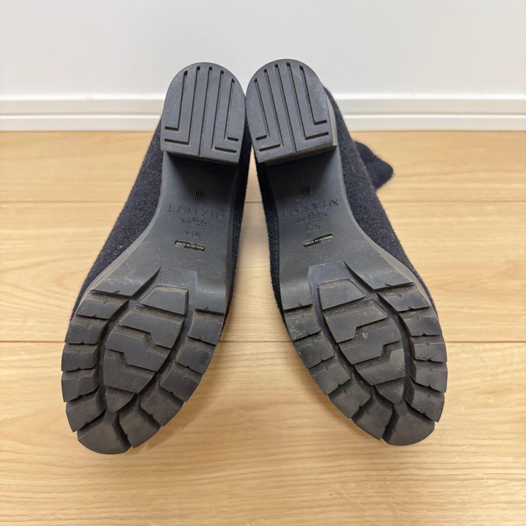 LANVIN ランバン ショートブーツ ブラック 黒 レディース 24.5cm