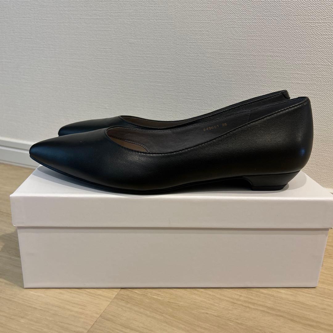 【新品未使用】HIMIKO 卑弥呼のローヒールパンプス　ブラック 26.0cm