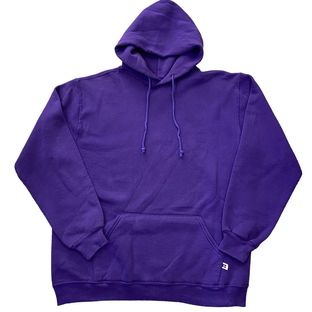 80s USA製 RUSSELL スウェット パーカー L パープル ラッセル - メルカリ