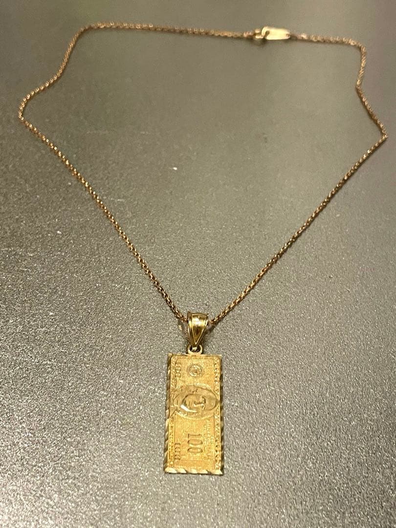 アヴァランチ　100ドル札デザイン ネックレス アヴァランチ 100ドル札デザイン ネックレス アヴァランチ 100ドル札