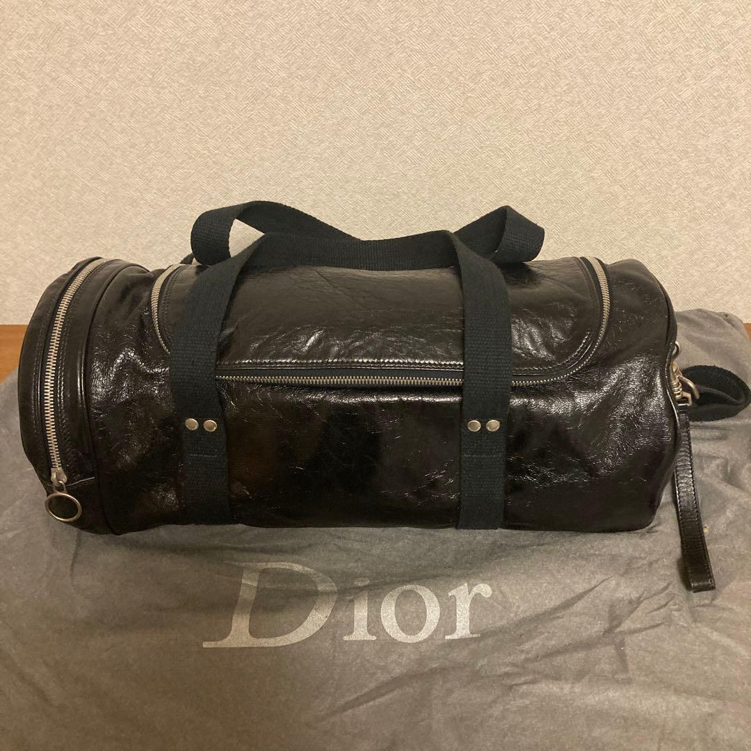 Dior Homme エディ期 05AW グラム期 レザー ドラムバッグ - メルカリ