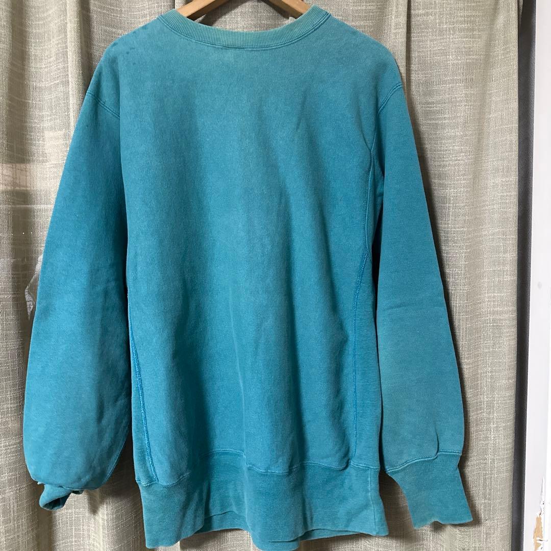 USA製 90s ターコイズグリーン チャンピオンリバースウィーブ 激レア