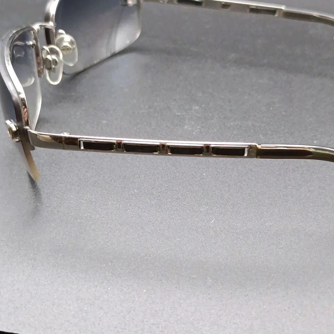 シャネル グラデーション サングラス ココマーク レザーチェーン