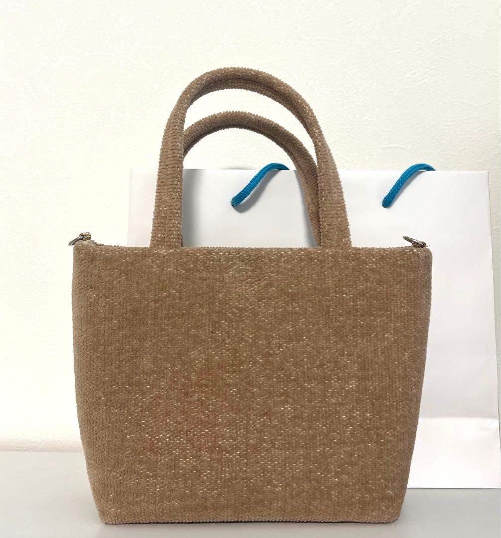 美品☆FEILER フェイラー 新作 新色ラブラリーハート バッグ ベージュ