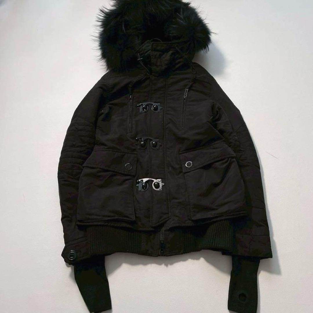 希少00s】SLY y2k N-3B グランジ ショートモッズコート 黒 - メルカリ