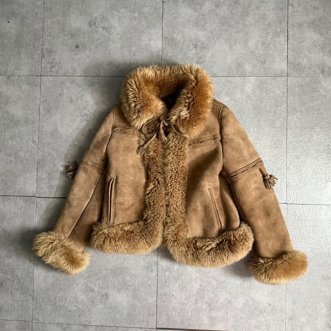 ADARムートンコート裏ファー短丈平成ギャル00sグランジy2k - メルカリ