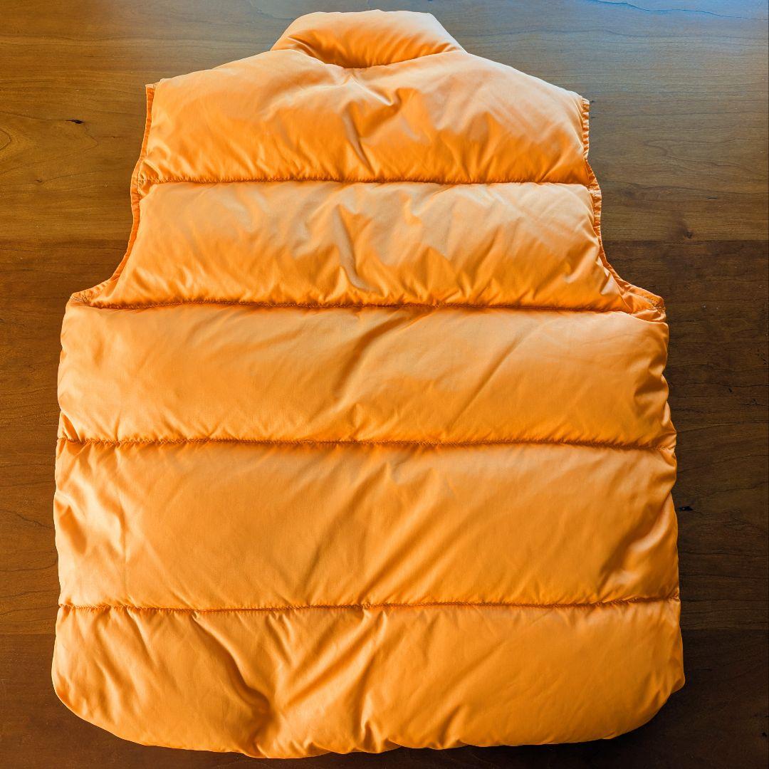 USED美品 L.L.Bean グースダウンベスト レディースM相当 オレンジ系