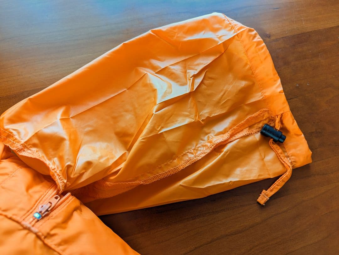 USED美品 L.L.Bean グースダウンベスト レディースM相当 オレンジ系