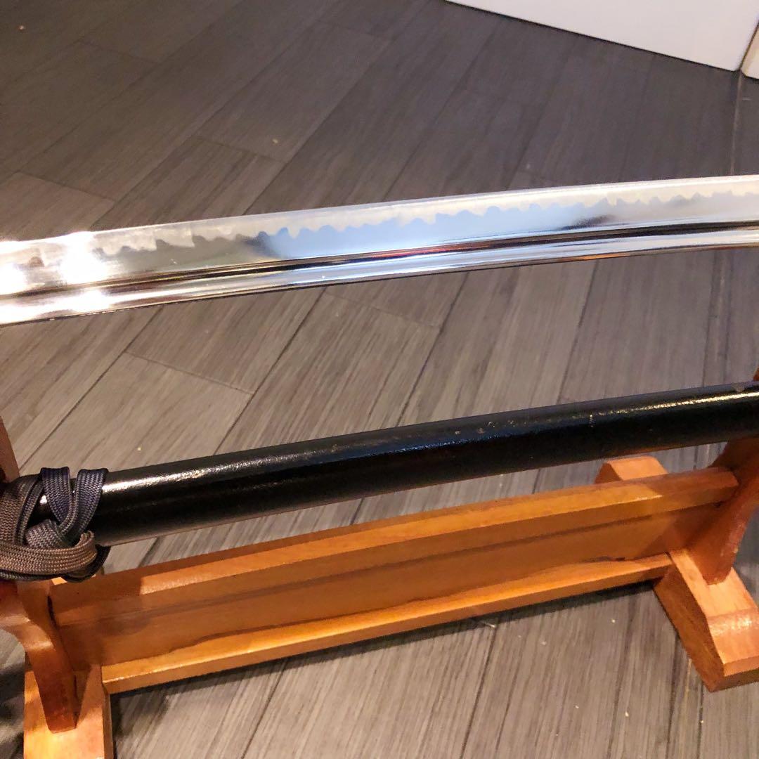 高級模造刀 高級居合刀 樋入り刀身 優波紋 亜合金刀身 居合刀