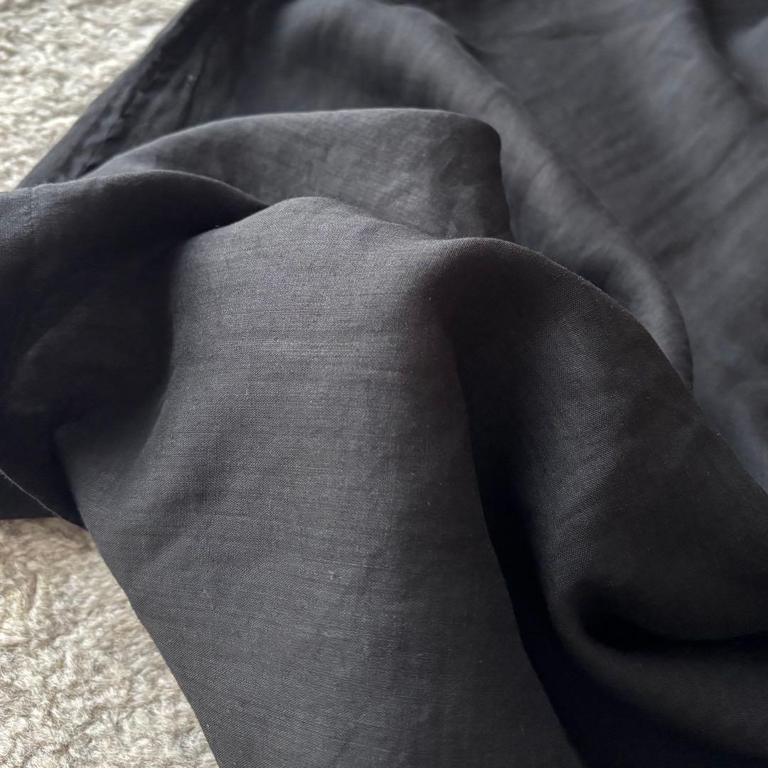 新品 MITTAN ミッタン ラミーシルクワンピース OP-13 黒 麻 絹 - メルカリ