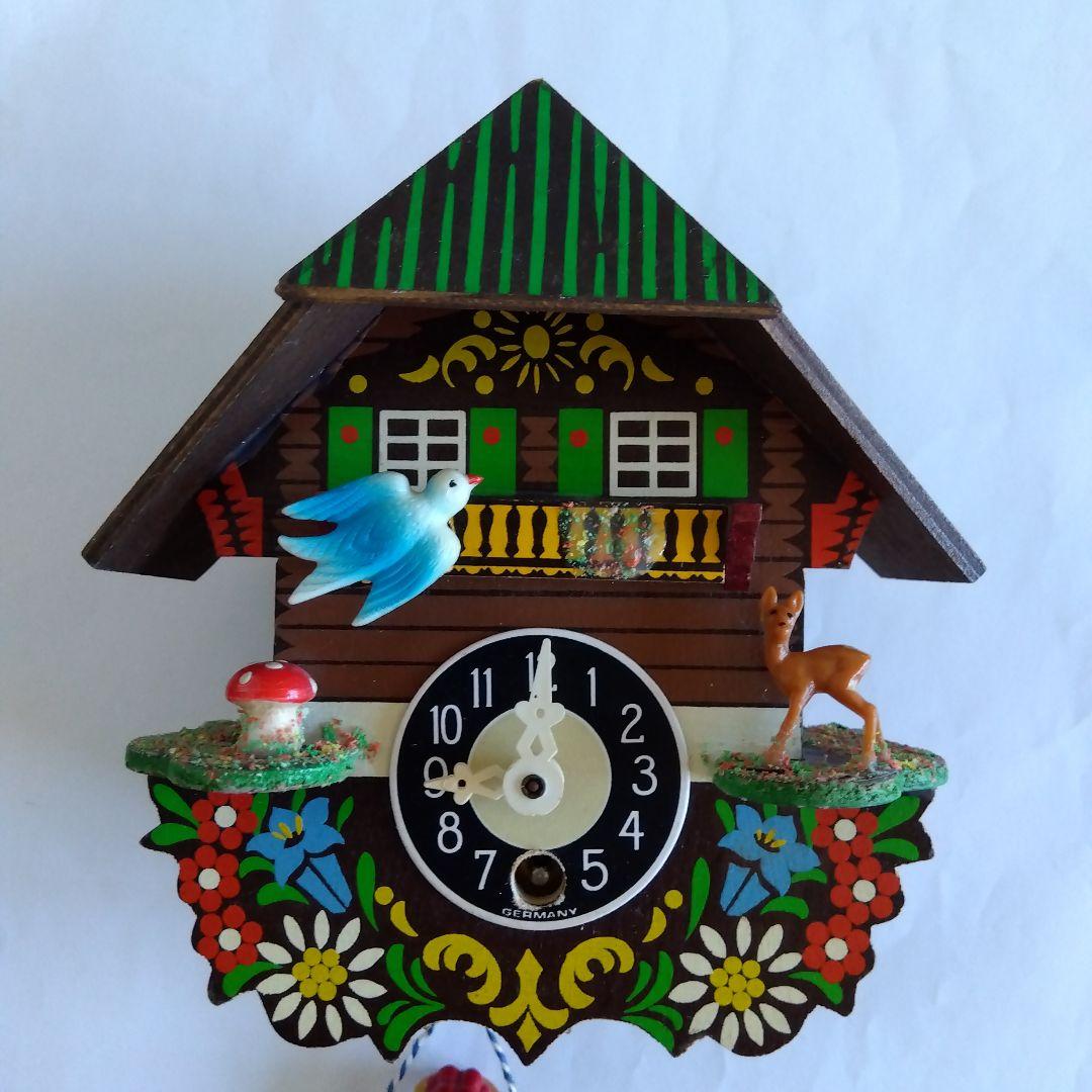 ドイツ エングストラー社 森の時計 ミニ 鳩時計 人形タイプ 木製