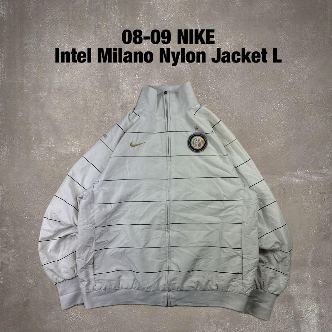 08-09 NIKE インテルミラノ ナイロンジャケット ジャージ L サッカー 08-09 NIKE インテル ミラノ ジャージ トラックジャケット サッカー