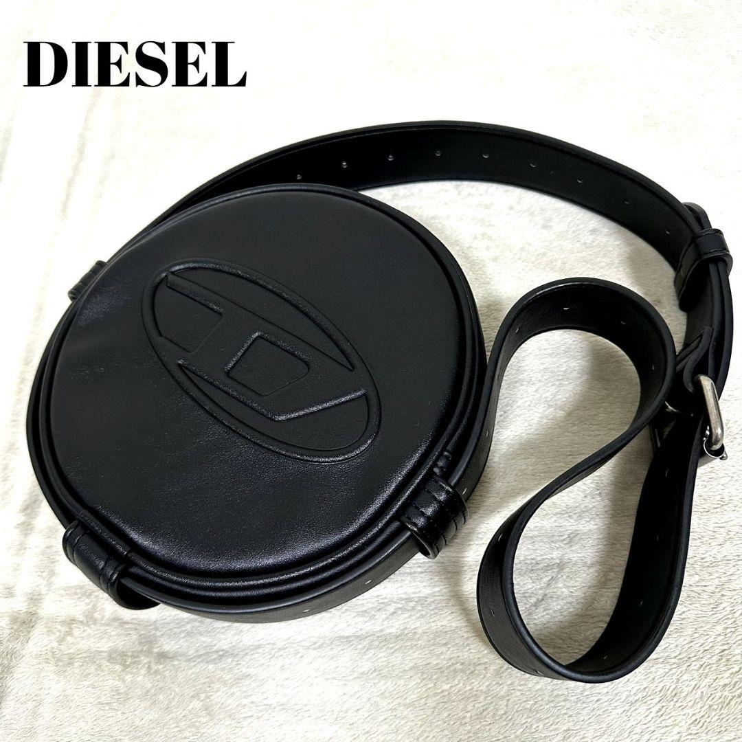 ディーゼル ショルダーバッグ Dロゴエンボス クロスボディ ラウンド 丸