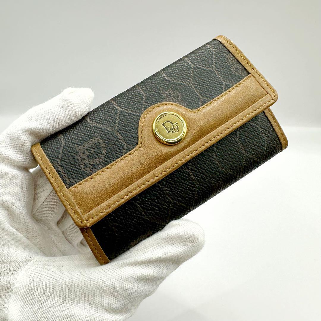 ‼️専用‼️✴️美品✴️ クリスチャンディオール ハニカム柄 6連 キーケース PVC