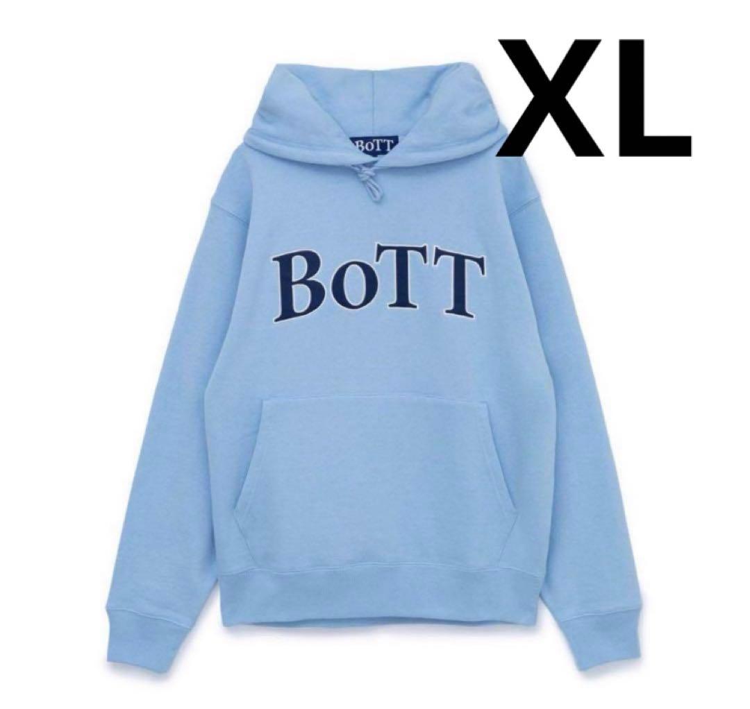 BOTT OG Logo Pullover Hoodie パーカー 水色 古着 - メルカリ