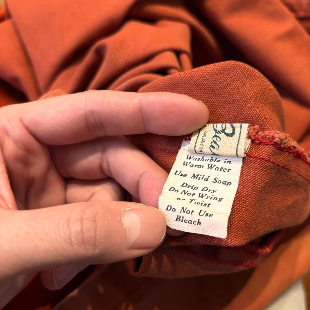 筆記体タグ ◎ 60s 70s L.L.BEAN スモック XL フェード