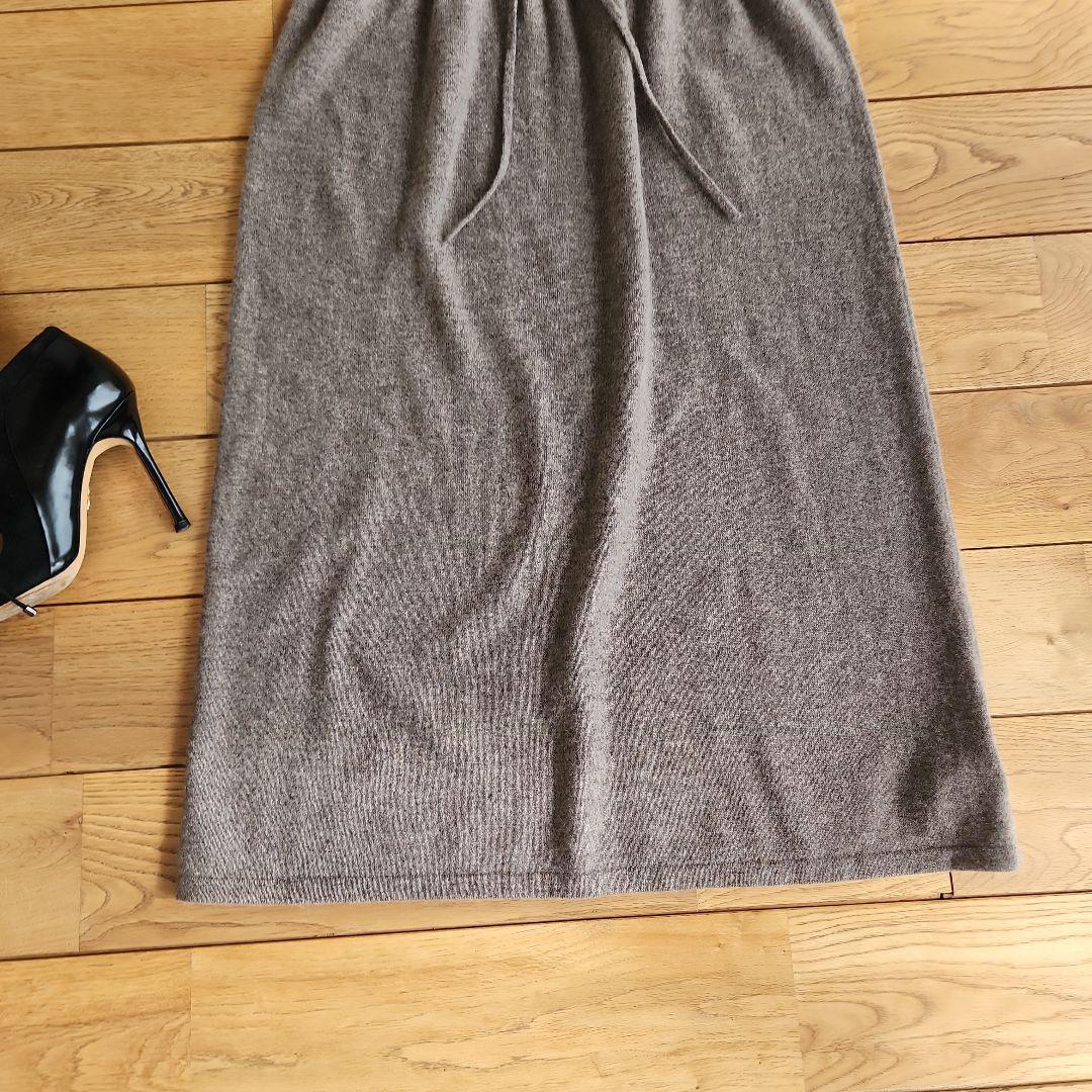 ダーマコレクション 上質カシミヤ モックネック ロングニット