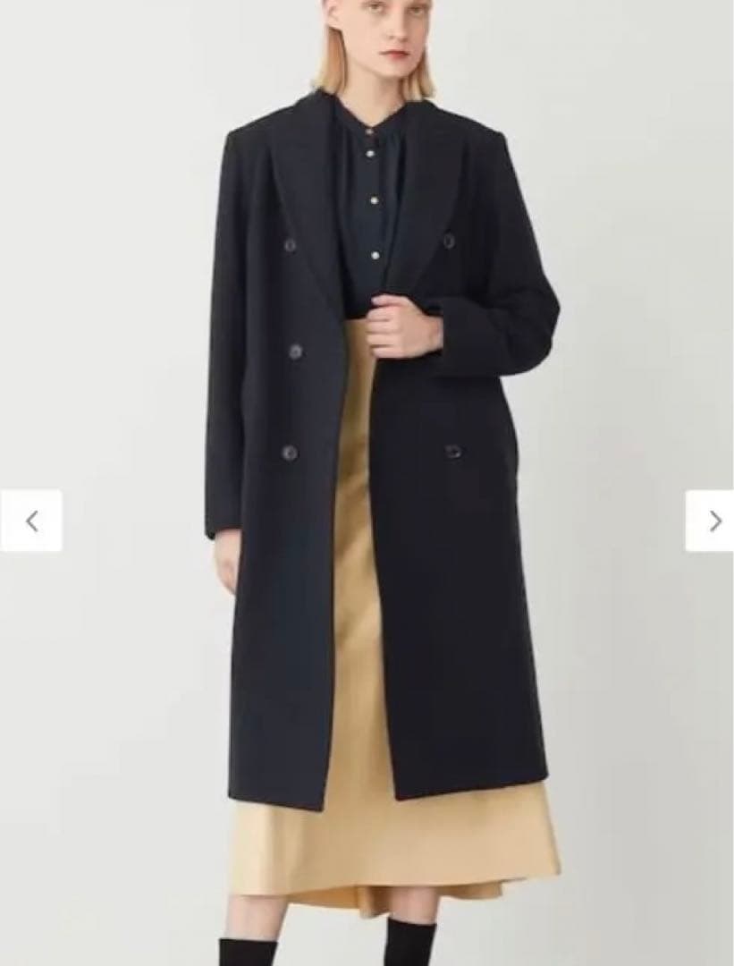 ☆超美品☆未使用⭐︎BEIGE, LAIRESベイジ チェスターコート色ネイビー