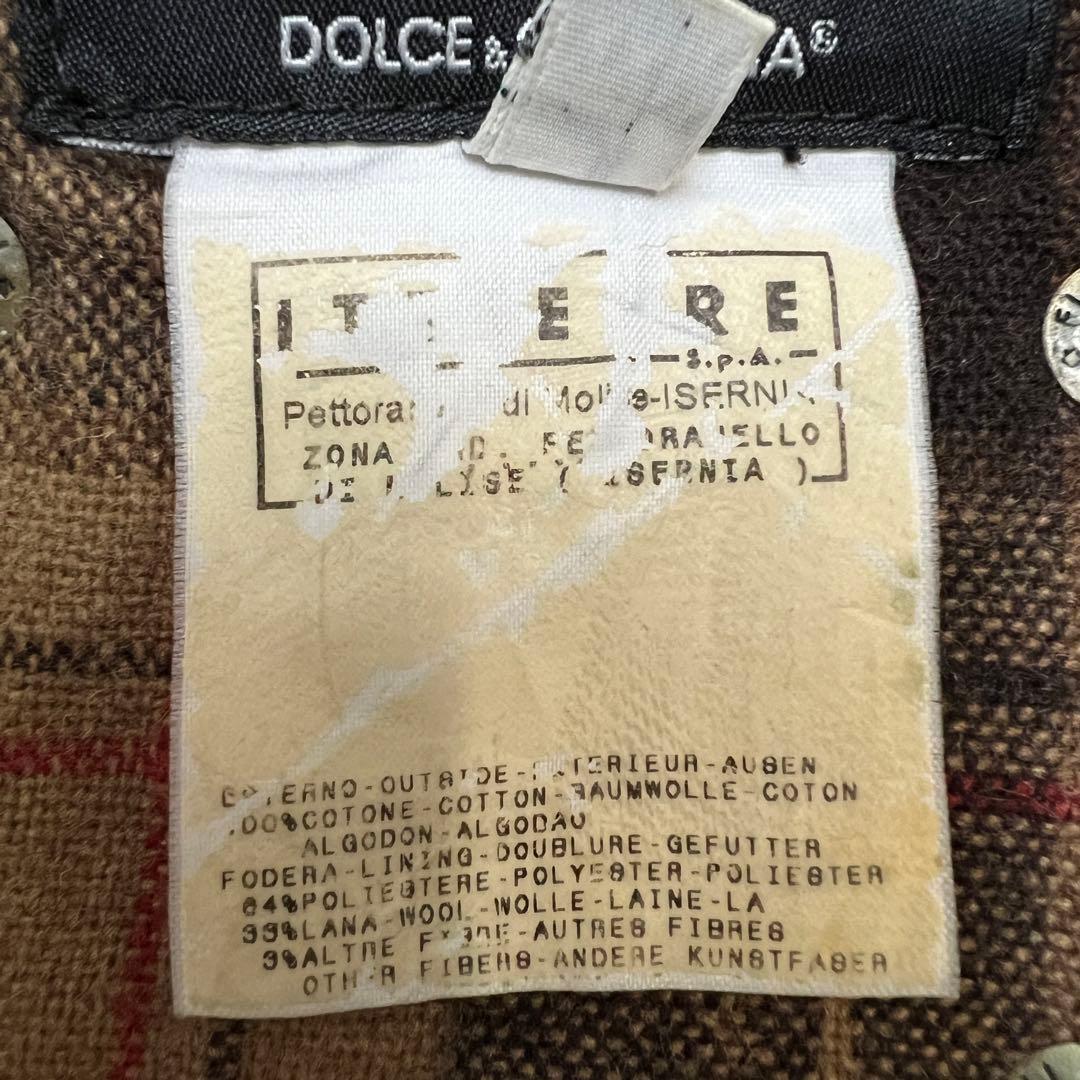 短丈肉厚 DOLCE&GABBANAドルチェアンドガッバーナ デニムジャケットの