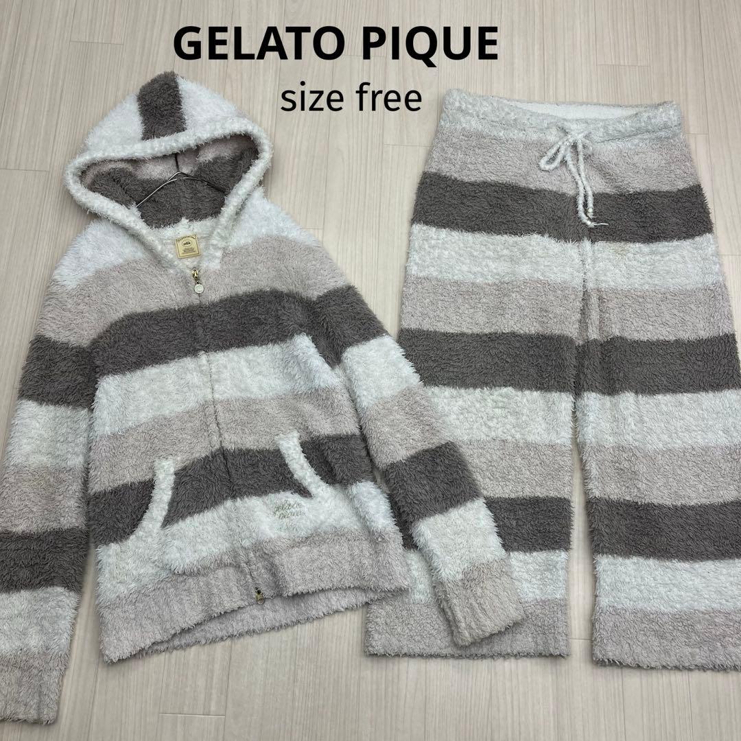 GELATO PIQUE ジェラートピケ モコモコ 上下 セットアップ free - メルカリ