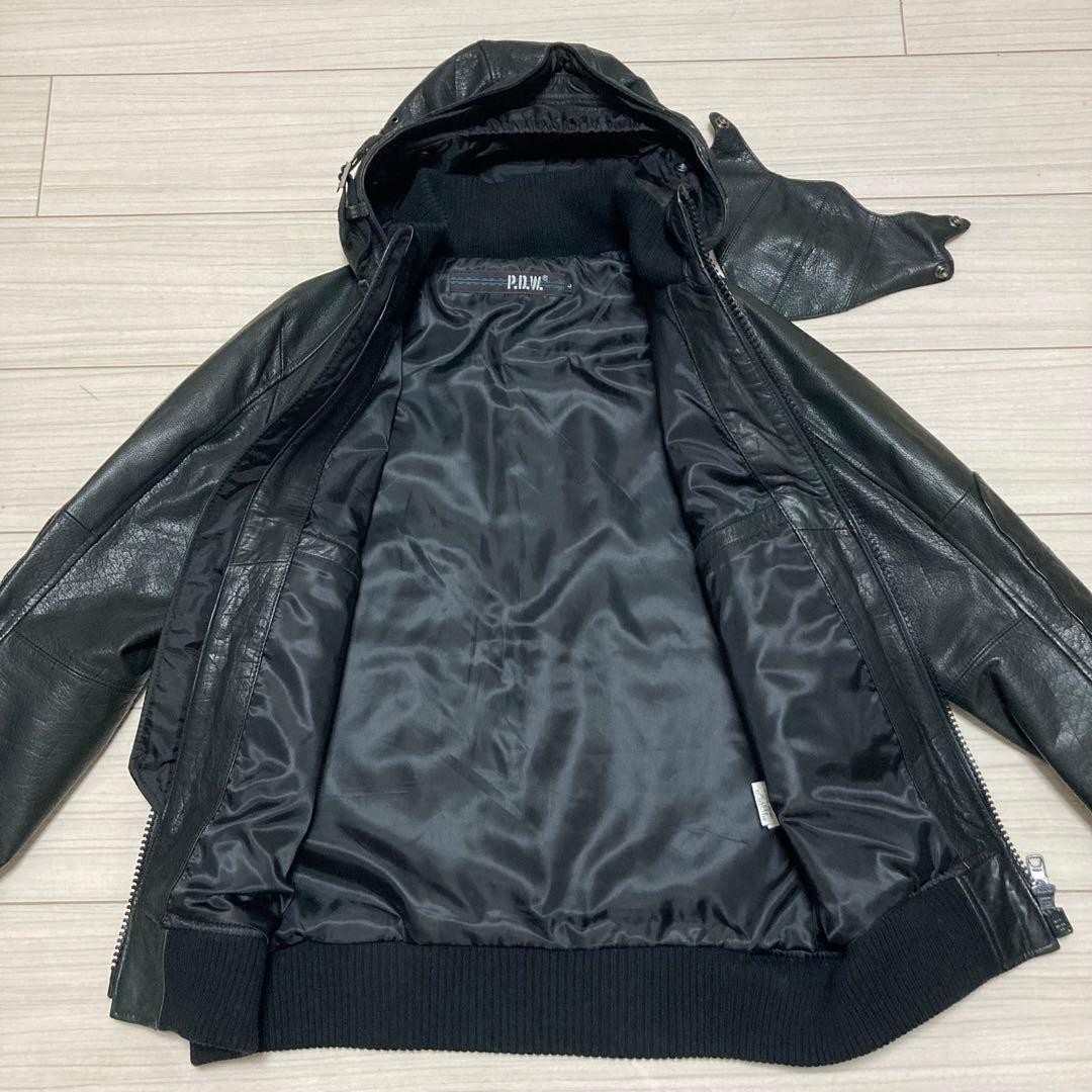 専用□AVIREX P.D.W□レザーマスク付 SWAT レザージャケット L - メルカリ