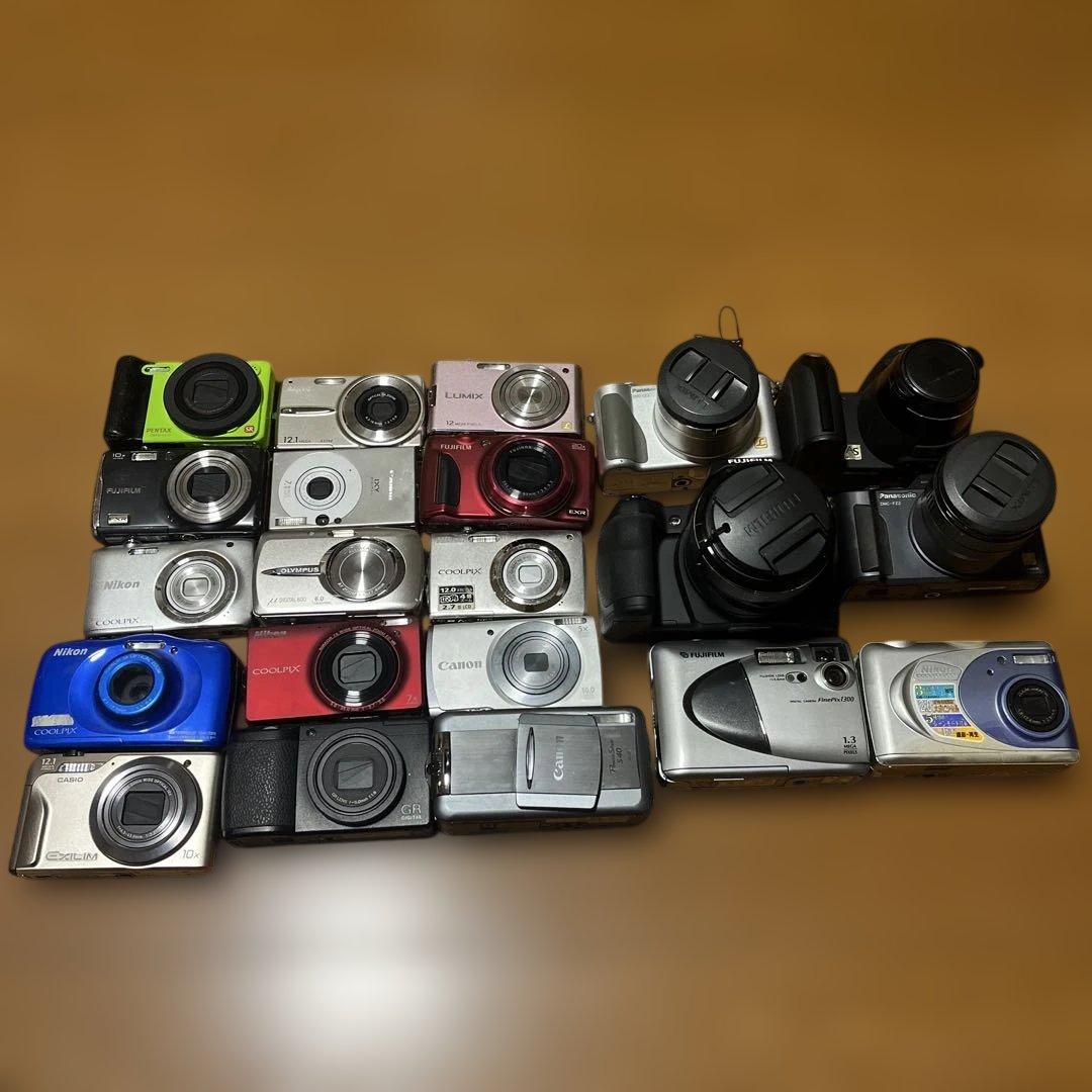 デジタルカメラ 21個セットまとめ売り　ジャンク品 ジャンク】デジタルカメラ 3台 まとめ売りの通販はau PAY マーケット