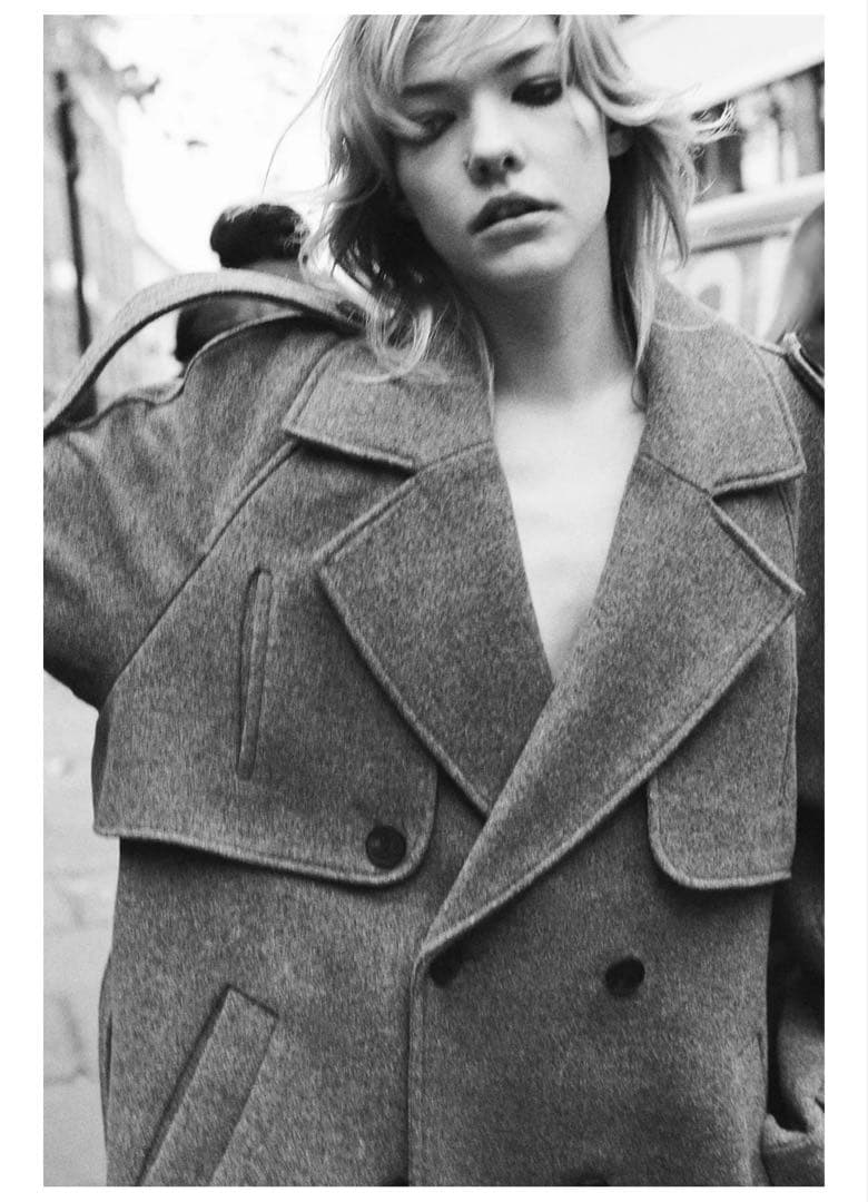 ZARA ダブルブレストコート ベルトとループ付き M - メルカリ