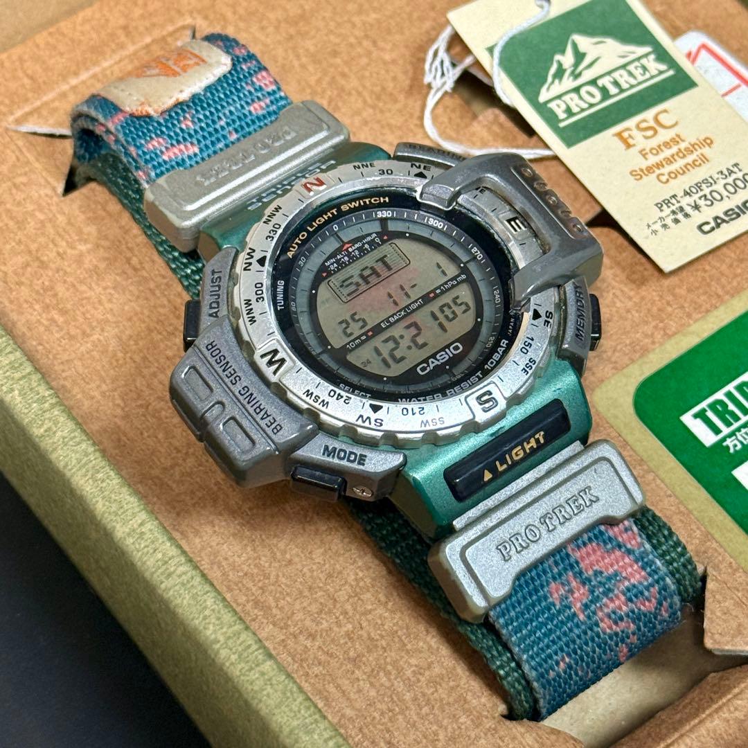 CASIO PRT-40FSJ-3AT プロトレック 電池交換済 G-SHOCK - メルカリ