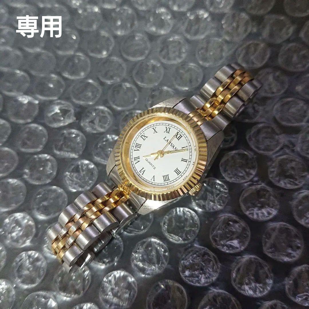 クォーツ腕時計 シルバーゴールドコンビ - メルカリ